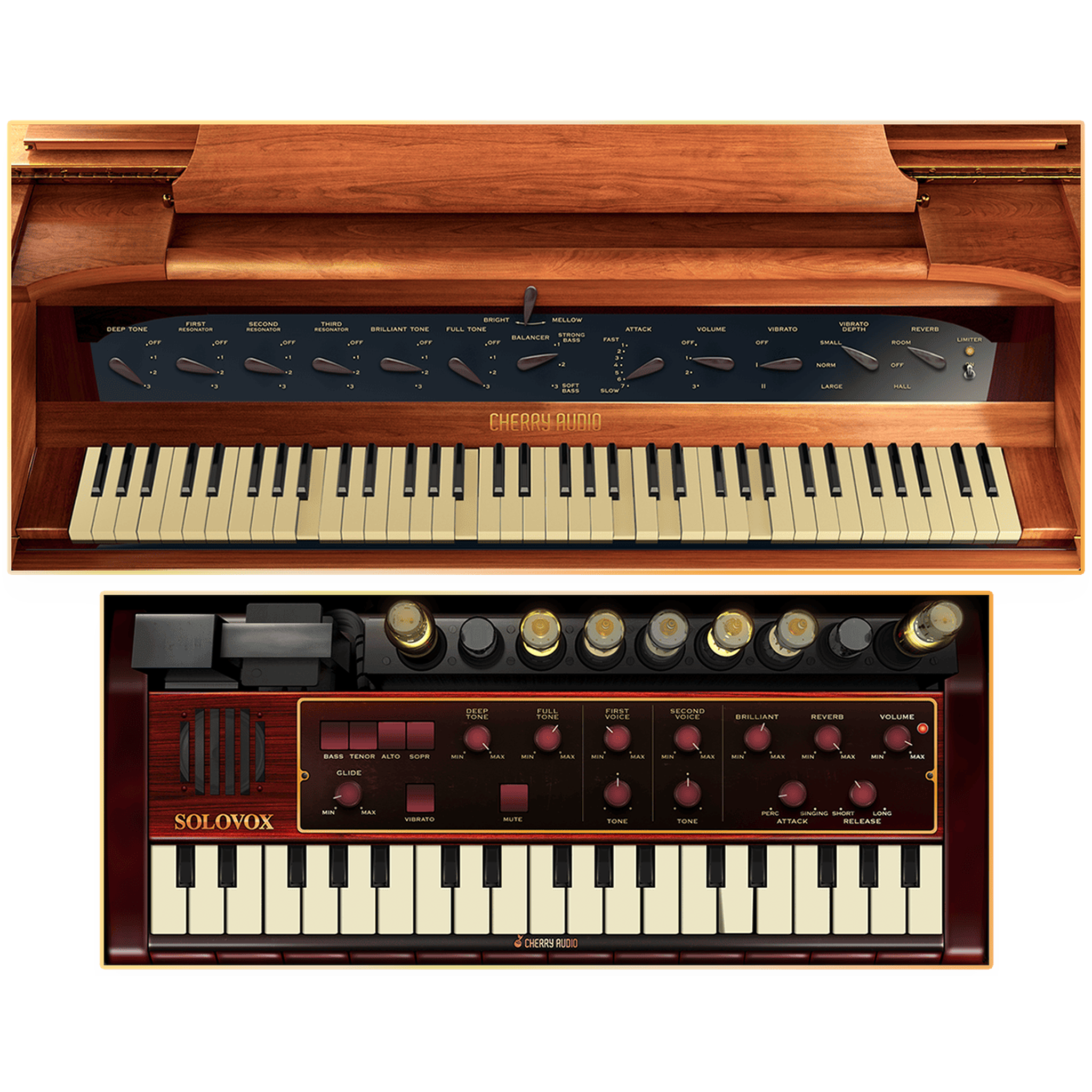 Novachord + Solovox Synthesizer interface